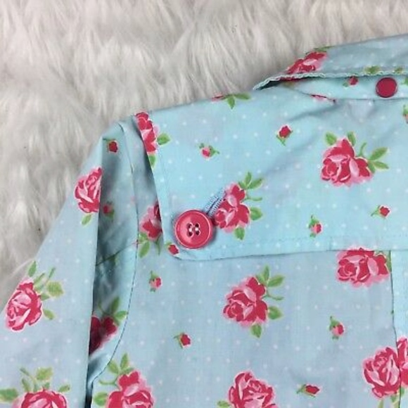 Pumpkin Patch Floral Print Trench Jacket - Picture 7 of 7